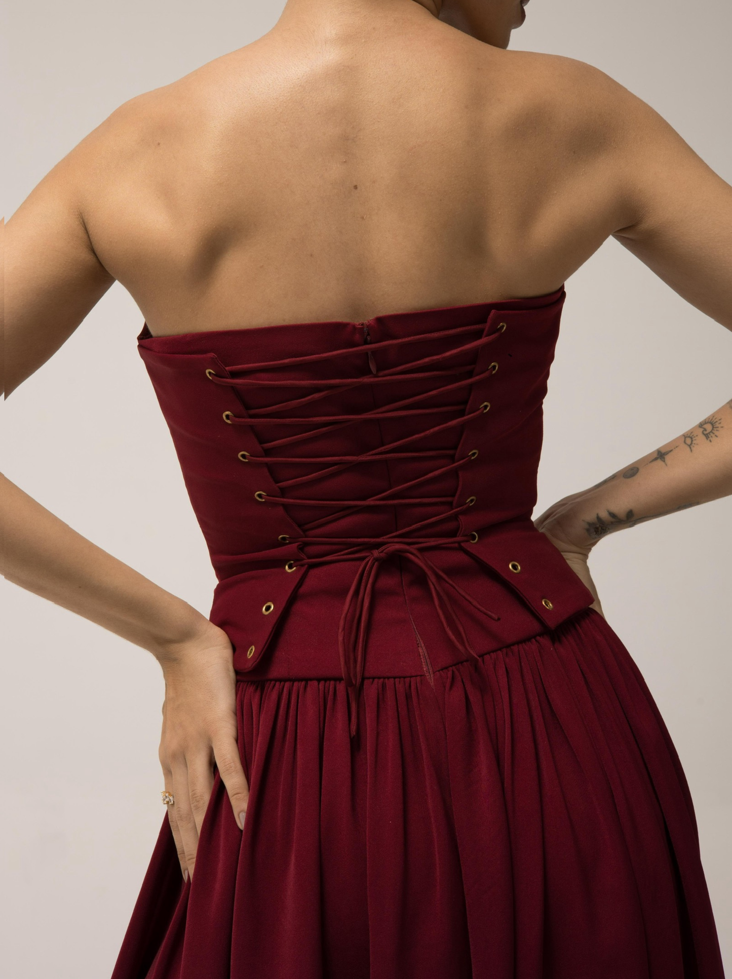 Corset Berry Dress