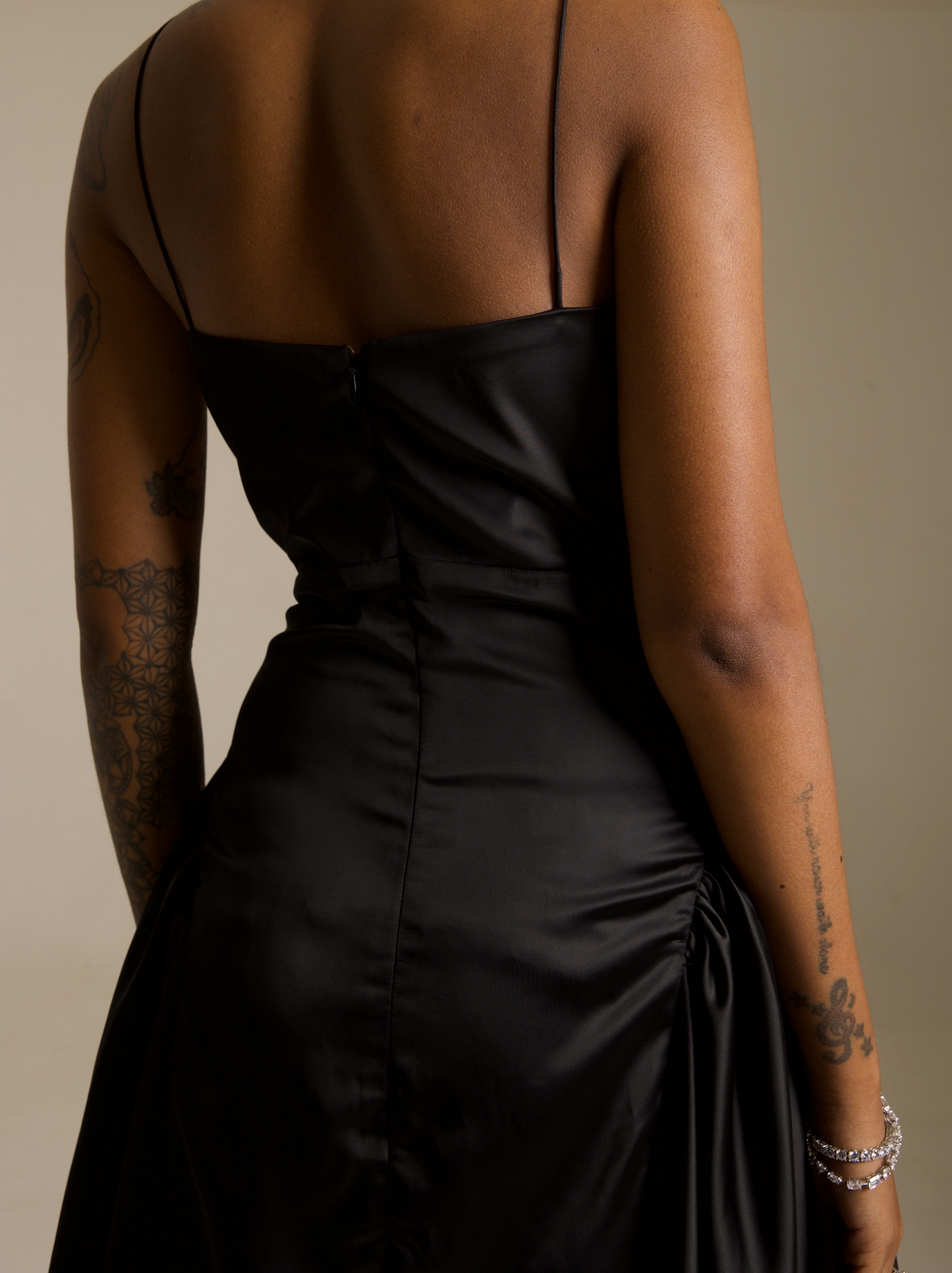 Hourglass Satin Dress
