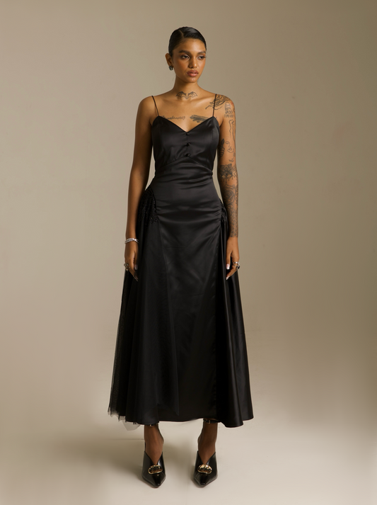 Hourglass Satin Dress