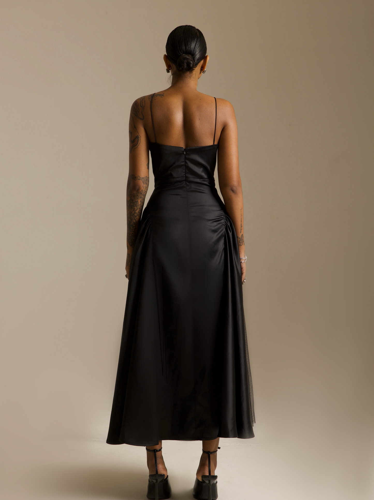Hourglass Satin Dress