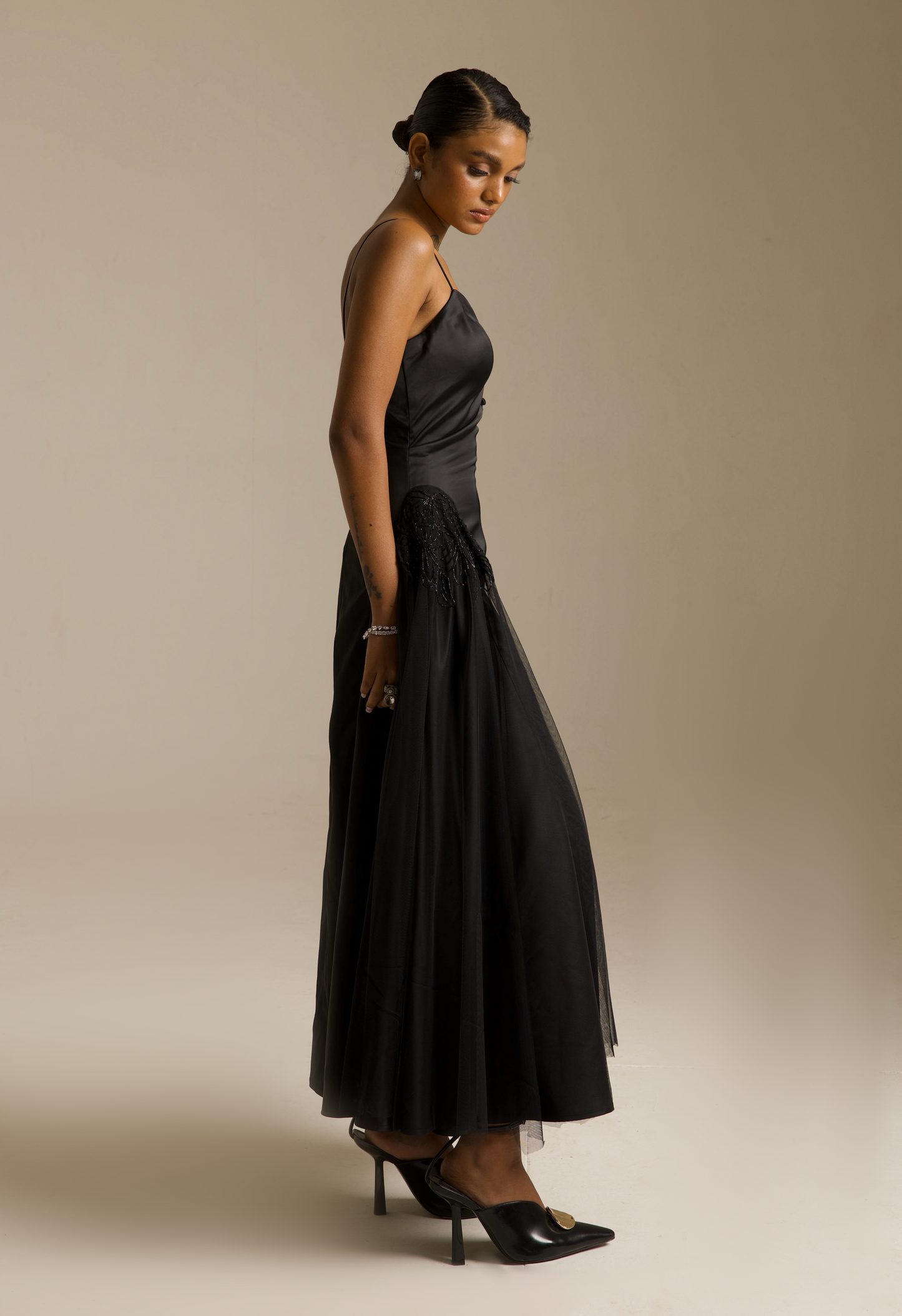 Hourglass Satin Dress