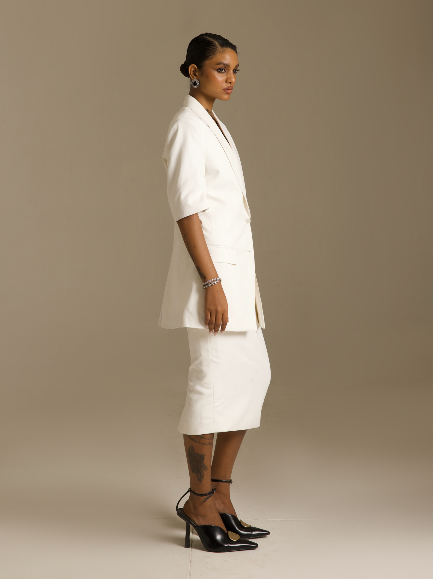 Ivory Blazer Set