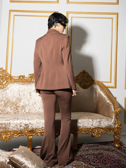 Silhoutte Brown Suit