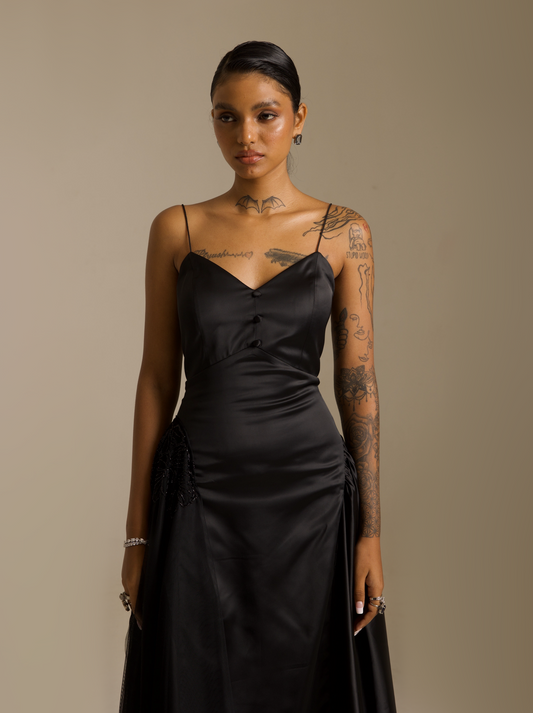Hourglass Satin Dress