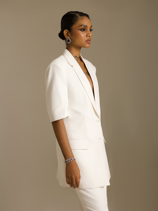 Ivory Blazer Set - Blazer